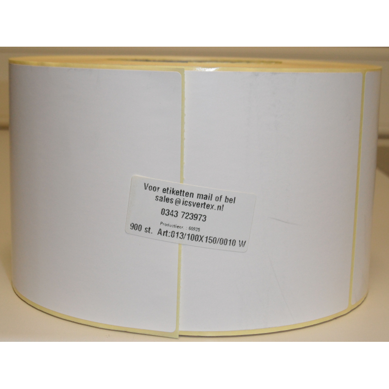 Etiket ICS Vertex blanco 100 x 150 mm (013/100X150/0010W)