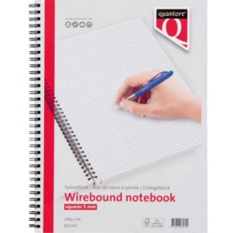 Spiraalblok Quantore A4 geruit (091241)
