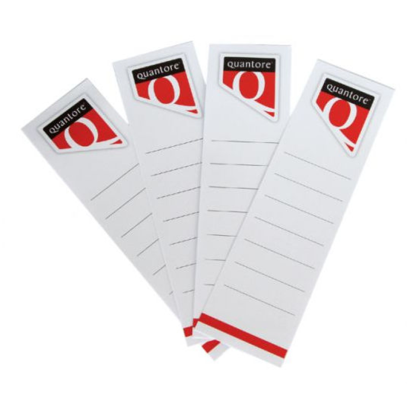 Ordnerrugetiket Quantore wit insteek breed 53 x 188 mm (110002)