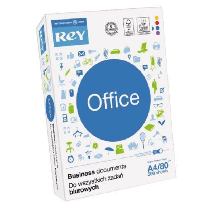 Papier Rey Office A4 80 gram blanco (129412)