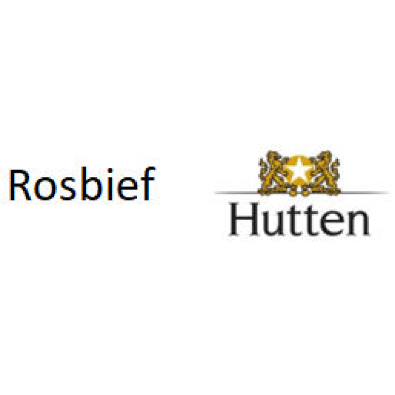 Etiket Hutten Rosbief (15027)