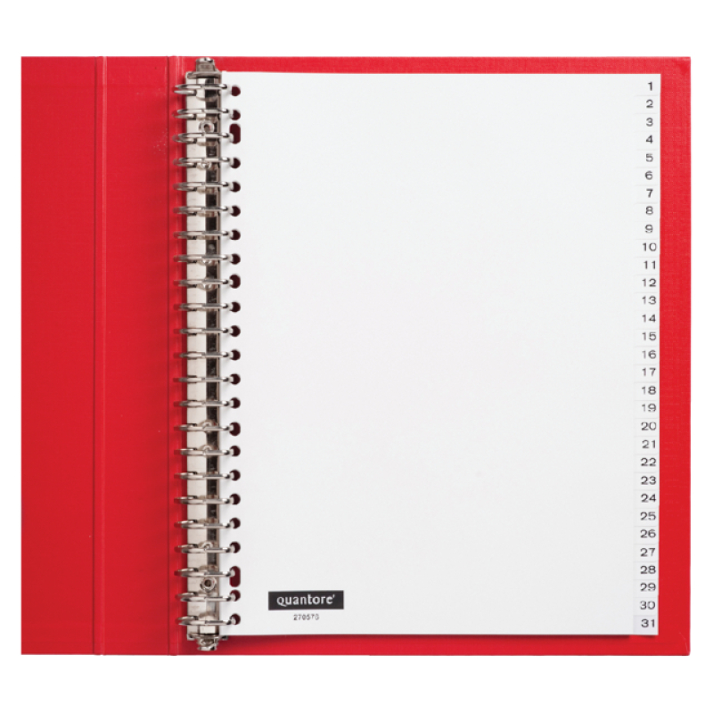 Tabbladen Quantore 1-31 wit (270564)