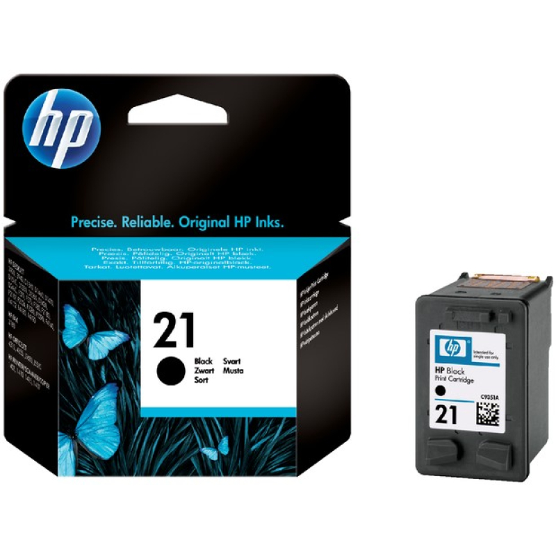 Cartridge HP inktcartridge nr. 21 zwart (412381)
