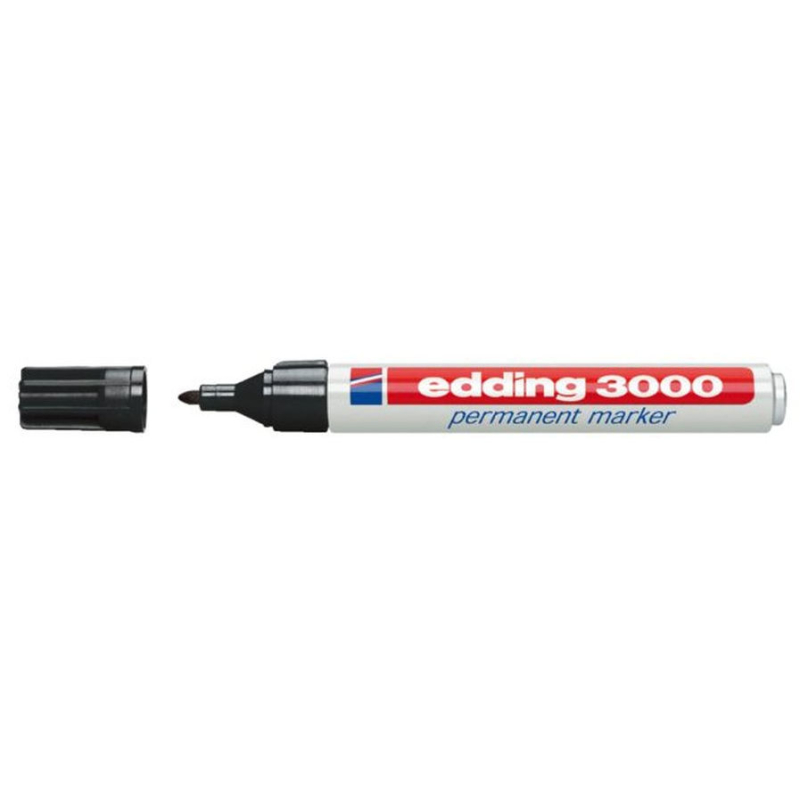Viltstift Edding 3000 zwart (630001)