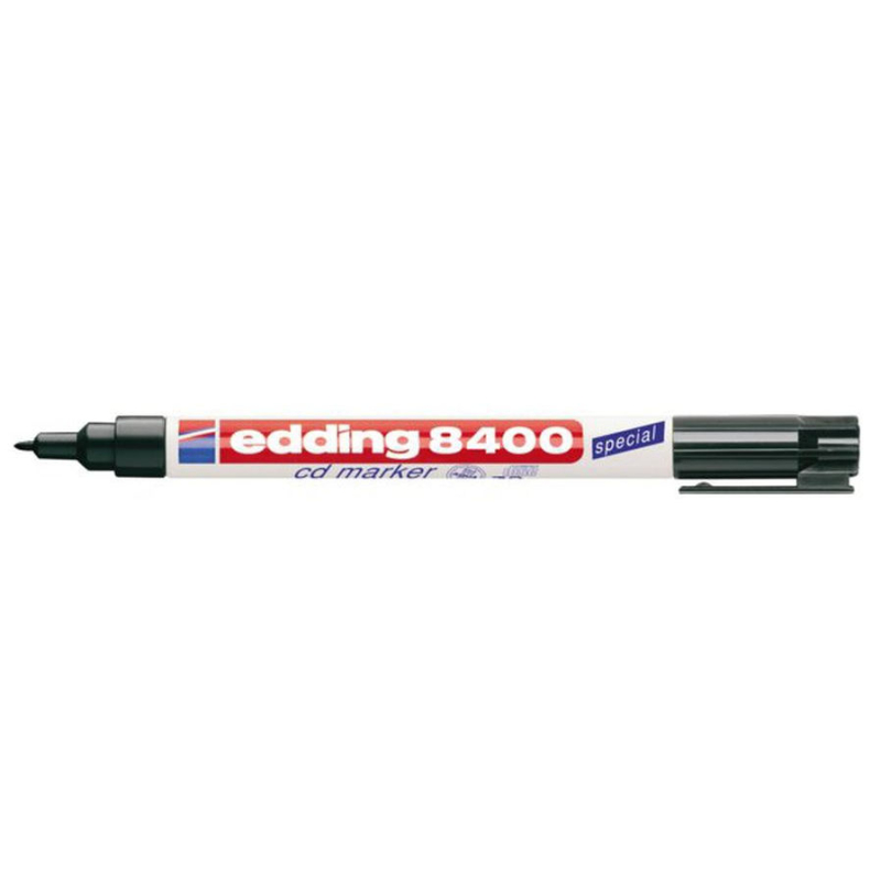 Viltstift Edding 8400 zwart cd marker (631051)