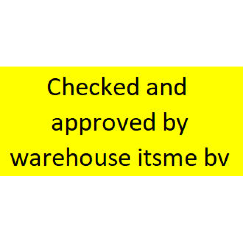 Etiket CDC Checked and approved (777026)