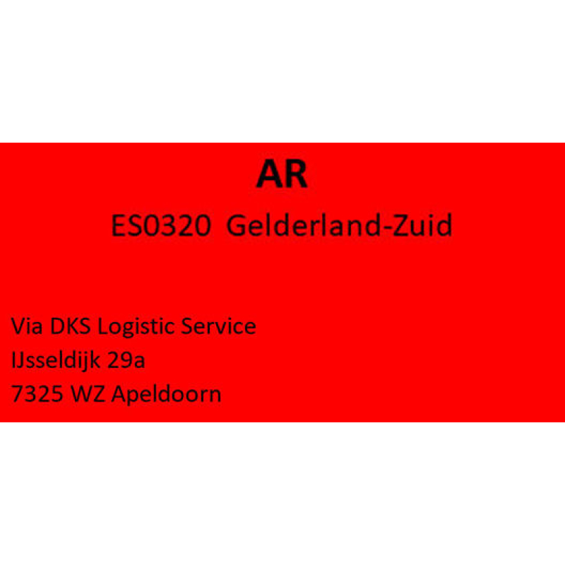Etiket filiaalcode AR (777050)