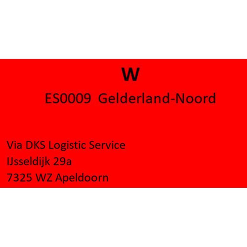 Etiket filiaalcode W (777052)