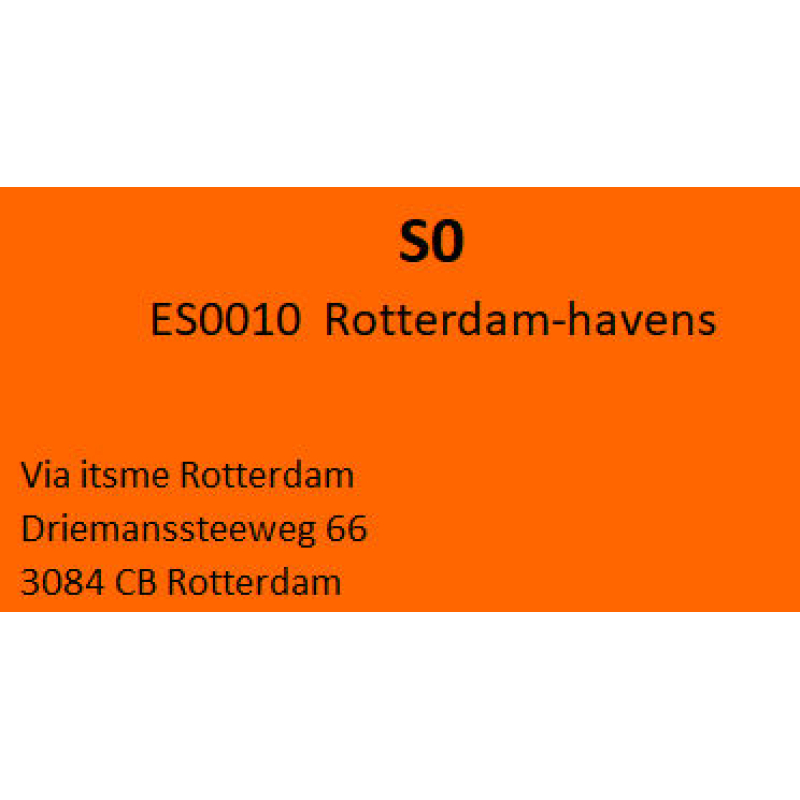 Etiket filiaalcode S0 (777062)