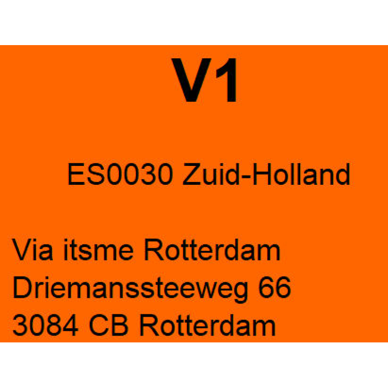 Etiket filiaalcode V1 (777064)