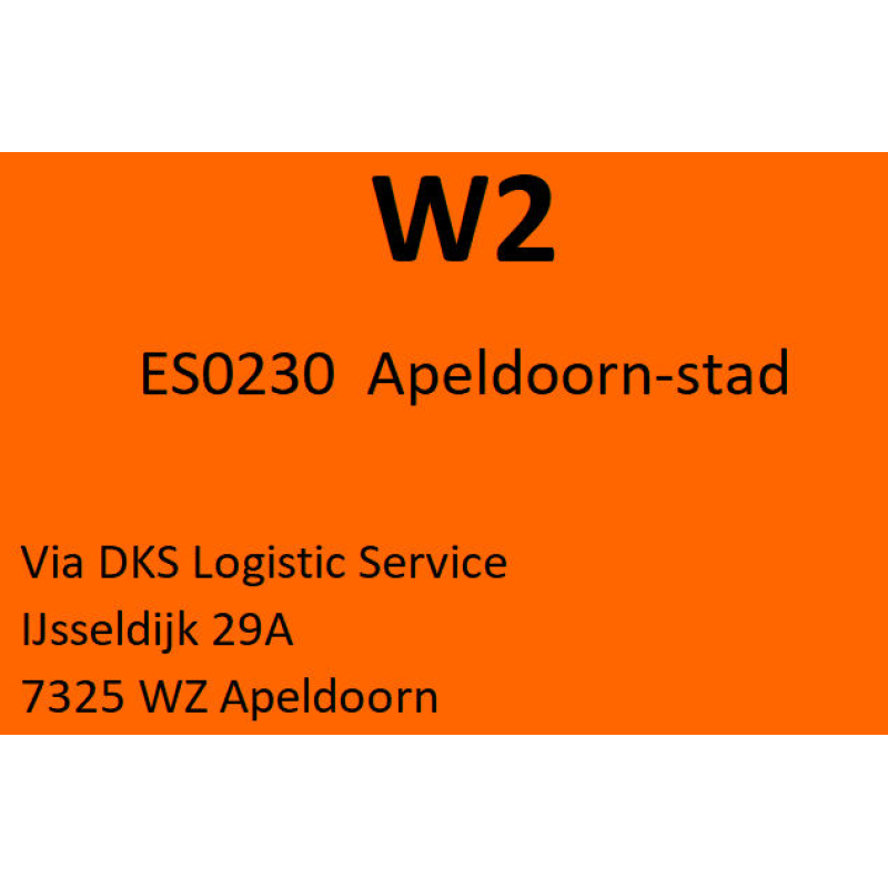 Etiket filiaalcode W2 (777067)