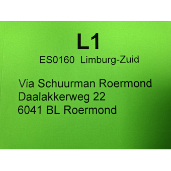 Etiket filiaalcode L1 (777056)