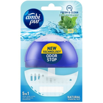H Toiletblok Ambi Pur fresh water & mint 55ml navulbaar (1436280)
