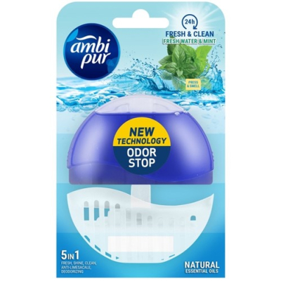 H Toiletblok Ambi Pur fresh water & mint 55ml navulbaar (1436280)