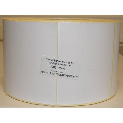 Etiket ICS Vertex blanco 100 x 150 mm (013/100X150/0010W)
