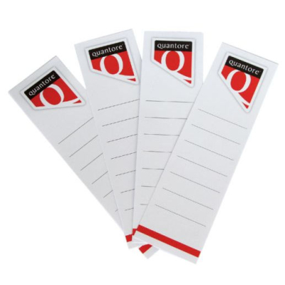 Ordnerrugetiket Quantore wit zelfklevend breed 59 x 190 mm (110003)