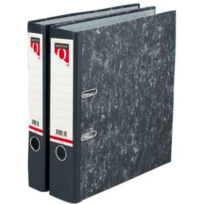 Ordner Quantore A4 8 cm zwart gewolkt (110055)