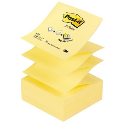 Memoblok Post-it Z-notes 330 geel 76 x 76 mm (1420099)