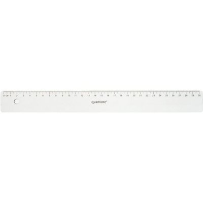 Liniaal Quantore 30 cm transparant (343032)