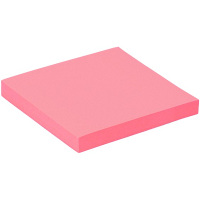 Memoblaadjes Quantore neon roze zelfklevend 76 x 76 mm (392383)