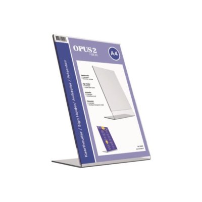 Kaarthouder Opus 2 A4 glashelder (506400)