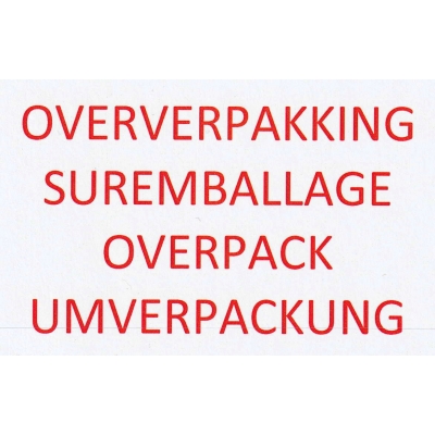 Etiket CDC Oververpakking (777024)