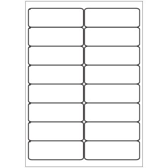 Etiket blanco 16 x op vel (ETIST992029400)
